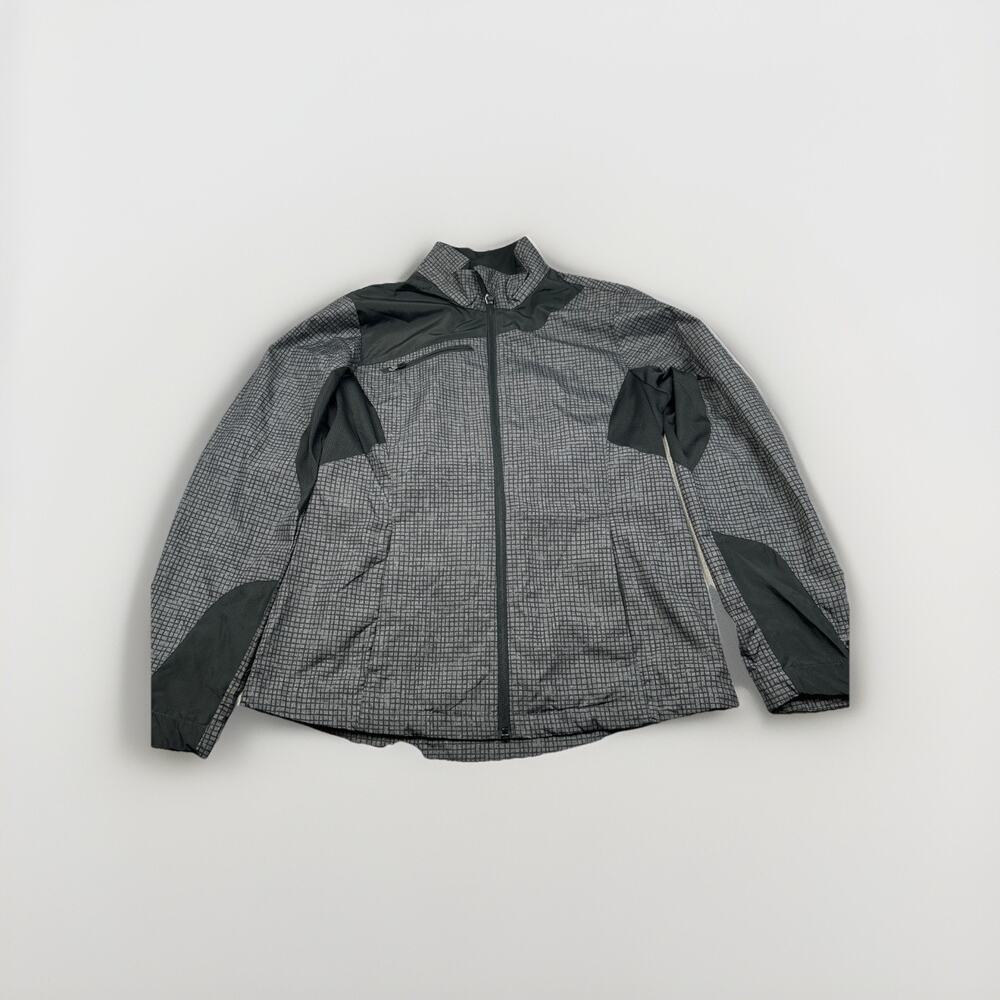 North End Sport Ladies Weather Technology Jacket Small Gray Black Full Zip